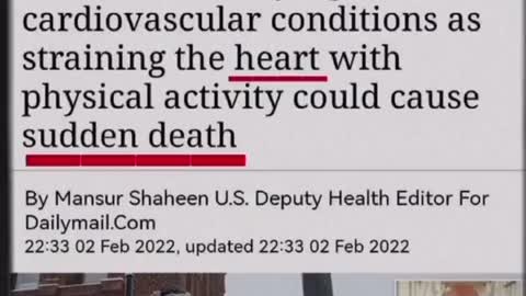 Seems everything causes heart attacks.. except Fauci's snake oil!