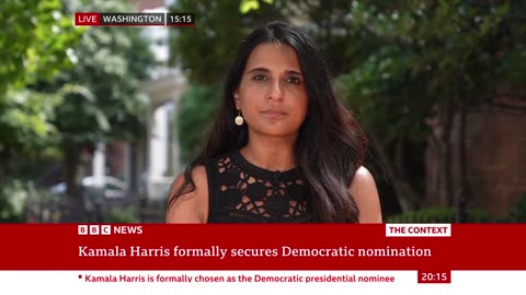 BBC : Harris formaly chosen as US presidential nominee