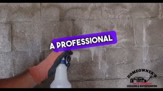 DIY Remove calcium alpha resins water stains from concrete wall.