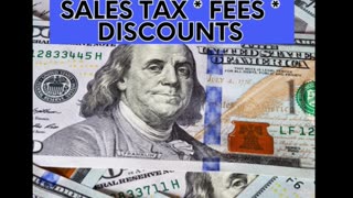 SALES TAX, FEES & DISCOUNTS - 5th Grade Middle School Financial Worksheets