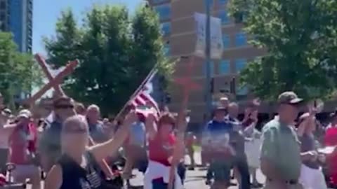 Idaho Banned Crosses at the Parade-Patriots Had a Different Idea