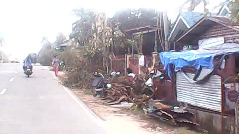 Aftermath of SuperTyphoon Odette current situation of Calape - Tubigon Bohol as of December 22, 2021