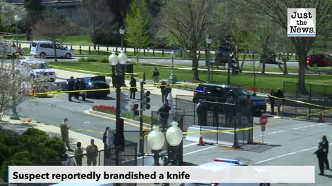 Capitol on lockdown after car reportedly crashes into barrier near Senate side