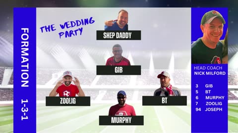 Soccer Fanatic Groom Names his Starting 5 Groomsmen with Lineup Announcement Video
