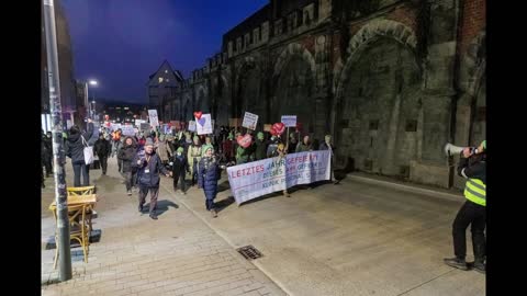 Klinikpersonal Steht Auf Kundgebung Tübingen 7.3.2022