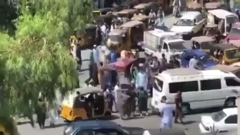 HORRIFYING Video Shows Taliban Fire Upon Crowd Protesting Takeover