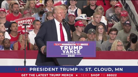 Trump in St. Cloud, MN July 27, 2024