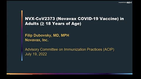 ACIP Meeting - Novavax COVID-19 vaccine July 19, 2022