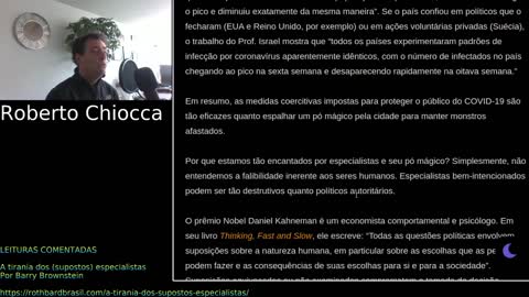 #17 Leituras Comentadas - A tirania dos (supostos) especialistas