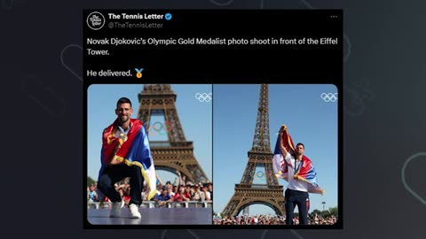Djokovic Parties after Winning Gold at Paris Olympics 2024