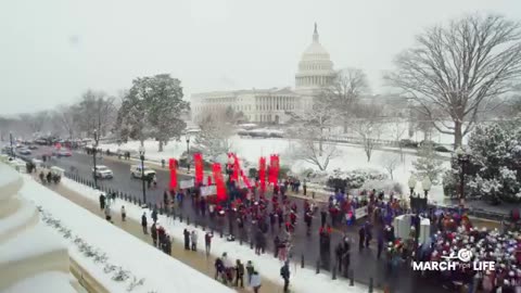 WOW! Watch this amazing video of 100,000 pro-life Americans at the March for Life!