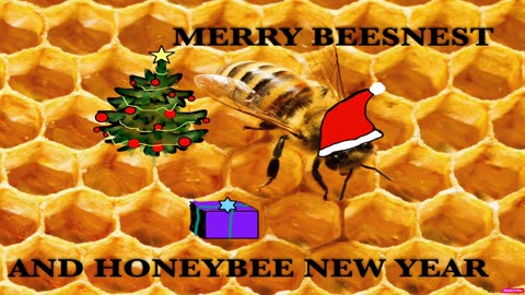 Christmas Bee Card for Kristen (our EXI Beekeeper!) 🤩🐝❤️