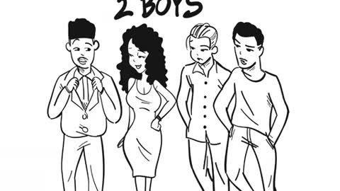 Kofi Daeshaun - 2 Boys (Audio Visualizer)