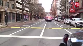 Aftermath of Fort Worth explosion in downtown streets