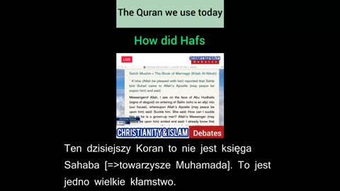 Muzułmanie nie mają prawdziwego Koranu!