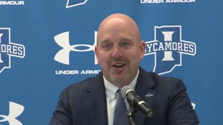Indiana State's Mathew Graves Addresses the Media for 1st. Time as New Men's Basketball Head Coach