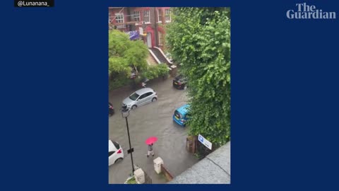 London and Southern England hit by torrential rains and Flood