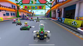 Mario Kart Tour - Black B Dasher Kart Gameplay (Ninja Tour Gift Reward)