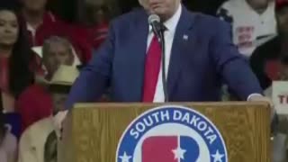 President Trump Speaks In South Dakota Yesterday