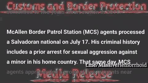 CBP Media Release - RGV Agents Keep Criminals and Gang Members Out of the Community