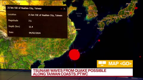Tsunami Warning in Taiwan #viral #alert