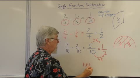 Math Fraction 04 Simple Subtraction