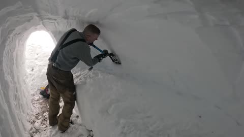 Camping in Snow