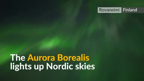 Northern Lights dazzle Finland sky