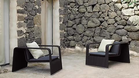 Luxury Outdoor Furniture Garden Sofa Metal Aluminum Frame Patio Set Hotel Courtyard Outdoor Sofa