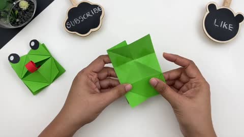 How to Make Moving Paper Frog Toy For Kids/Kids Craft