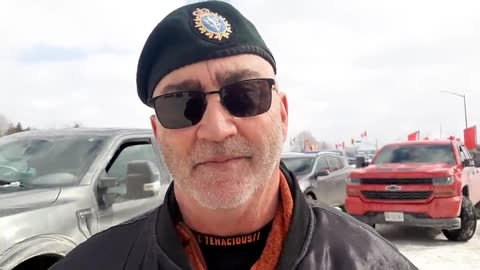 Canadian Forces Corporal Stands With Freedom Fighters Because He Believes That Trudeau's a Communist