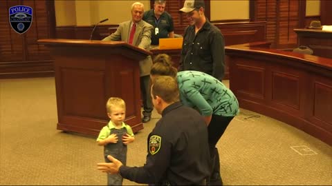 Granbury PD Officer saves child's life