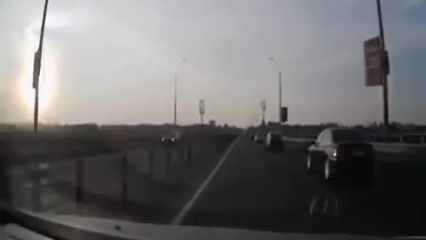 Incredible ninja escapes from being seriously injured by hitting BMW