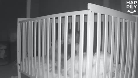 Boy Escapes Crib To Comfort Crying Little Brother Back To Sleep