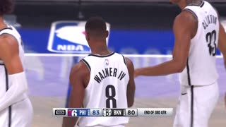 Oubre Jr. Soars for Slam! Walker IV Buzzer-Beater Ends Q3 (Sixers-Nets