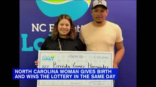 NC woman gives birth, wins lottery on same day