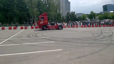 Truck Festival Bucharest 2015-Daf ATI and BMW E36 Drift