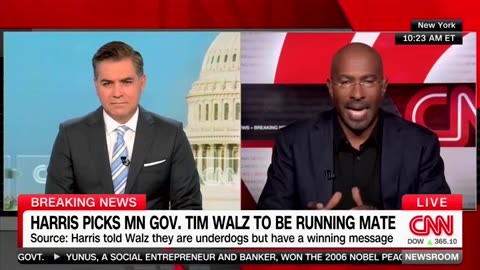 'Not Good': Van Jones Says It 'Worries' Him How Conservatives 'Rejoicing' Over Harris' VP Pick