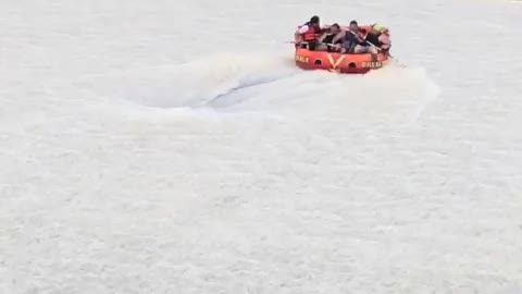 Tubing Down the Spillway