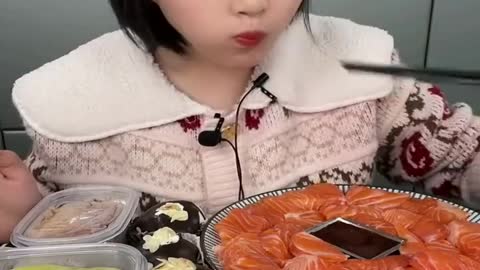 Mukbang seafoods