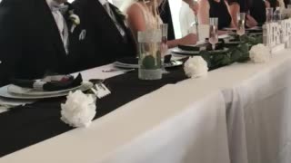 8 year old nails “That’s what she said” joke at wedding. The office