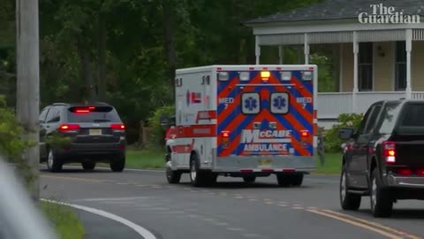 Donald Trump convoy leaves New Jersey