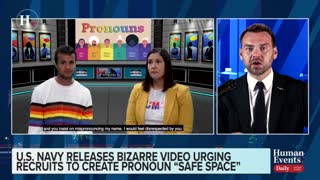 Jack Posobiec reacts to the U.S. Navy releasing a training video urging recruits to mind pronouns and respect safe spaces