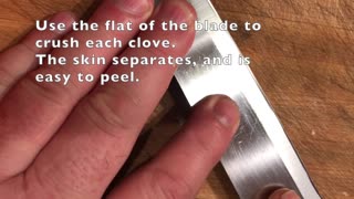 How to quickly peel and mince garlic