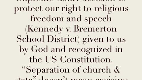We celebrate today’s Supreme Court decision to protect our right to religious freedom and speech