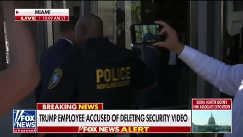 Trump employee arrives at court in Florida