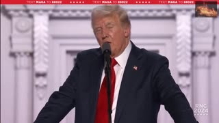 President Trump, First Speech Since dem's attempt RNC 2024