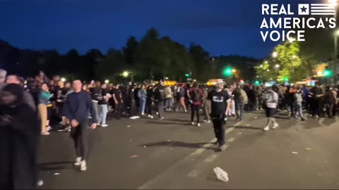 Happening now in Paris, France. Anarcho-communists and Jihadists attack the police as France falls!