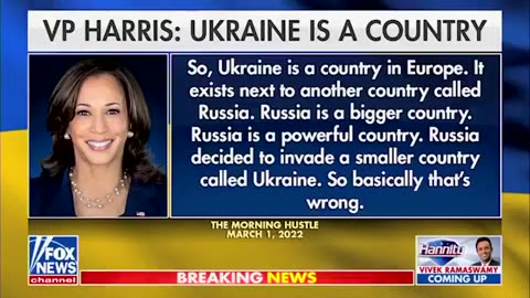 Kamala in 2022: Ukraine is a country in Europe…”