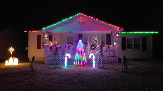 Pursell/White first LED Christmas light show 2020 Song 2 of 3